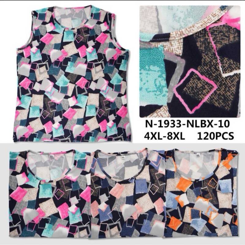 Bluzki damskie Roz 4XL-8XL, Mix Kolor Paczka 12 szt